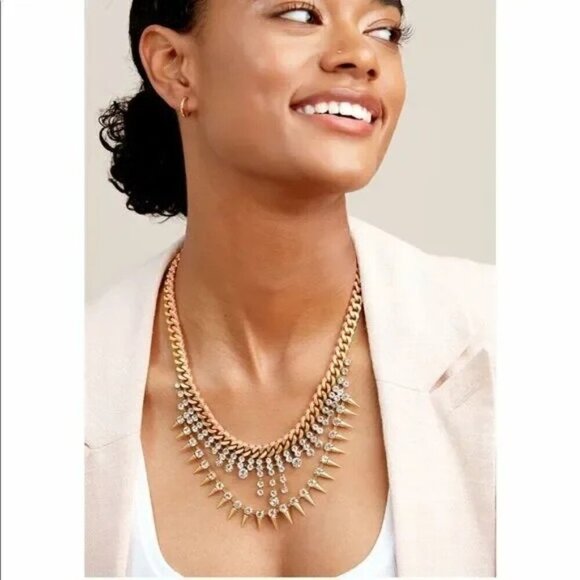 Stella & Dot Merci Crystal Statement Necklace Brand New! - Picture 2 of 5